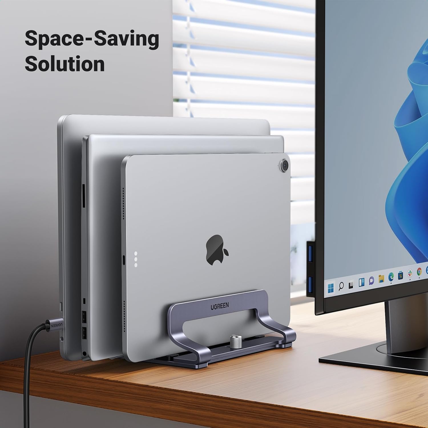 3-Slot Vertical Laptop Stand f - Vertical Laptop Stand のレビューと価格
