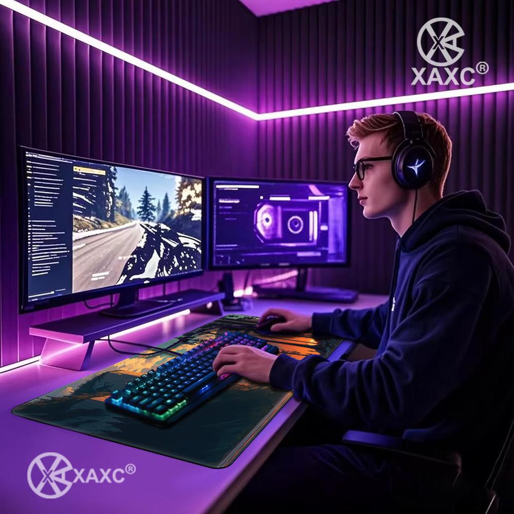 Forest Escape XXL Mouse Pad Tr - Desk Setup Natural のレビューと価格