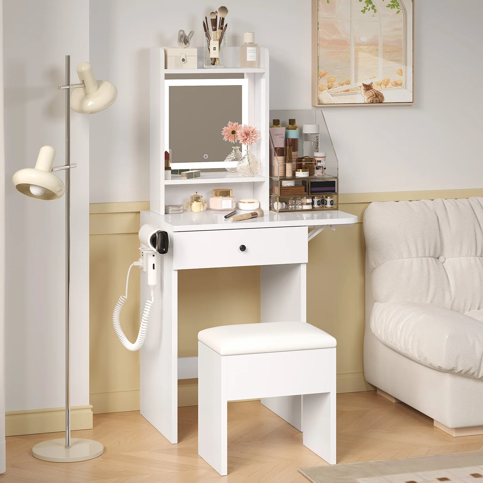 #Makeup Desk With Drawers Bedr - Desk Vanity Setup のレビューと価格