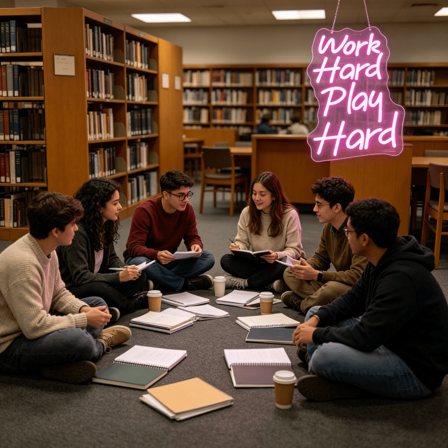 Work Hard Play Hard Neon Sign  - Desk Setup For Work のレビューと価格