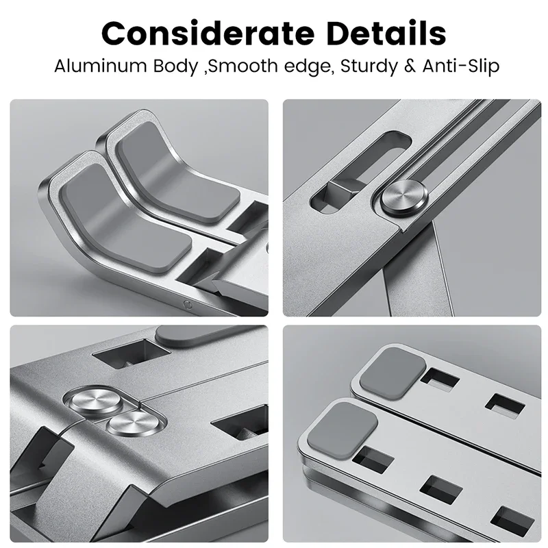 Aluminum Alloy Laptop Holder N - Desk Setup Maker のレビューと価格