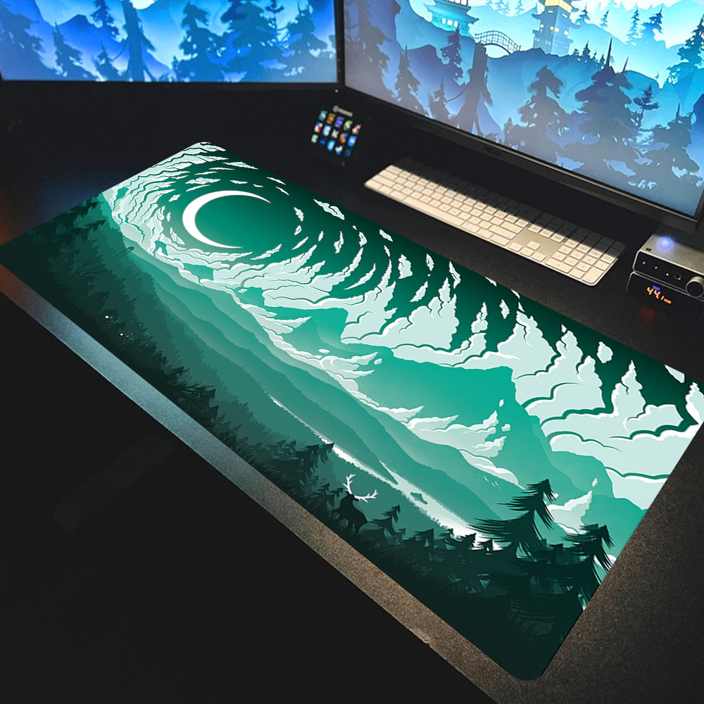 Moon and Stars Large Desk Mat  - Desk Setup Accessories Aesthetic のレビューと価格