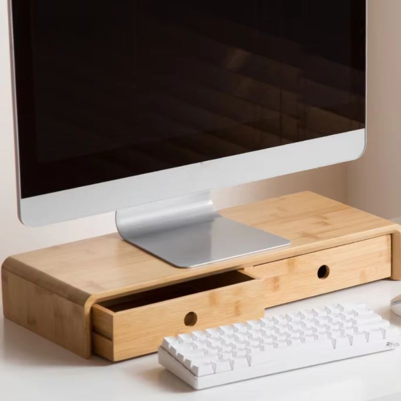 Bamboo Laptop Monitor Riser Ec - Setup Desk Monitor のレビューと価格