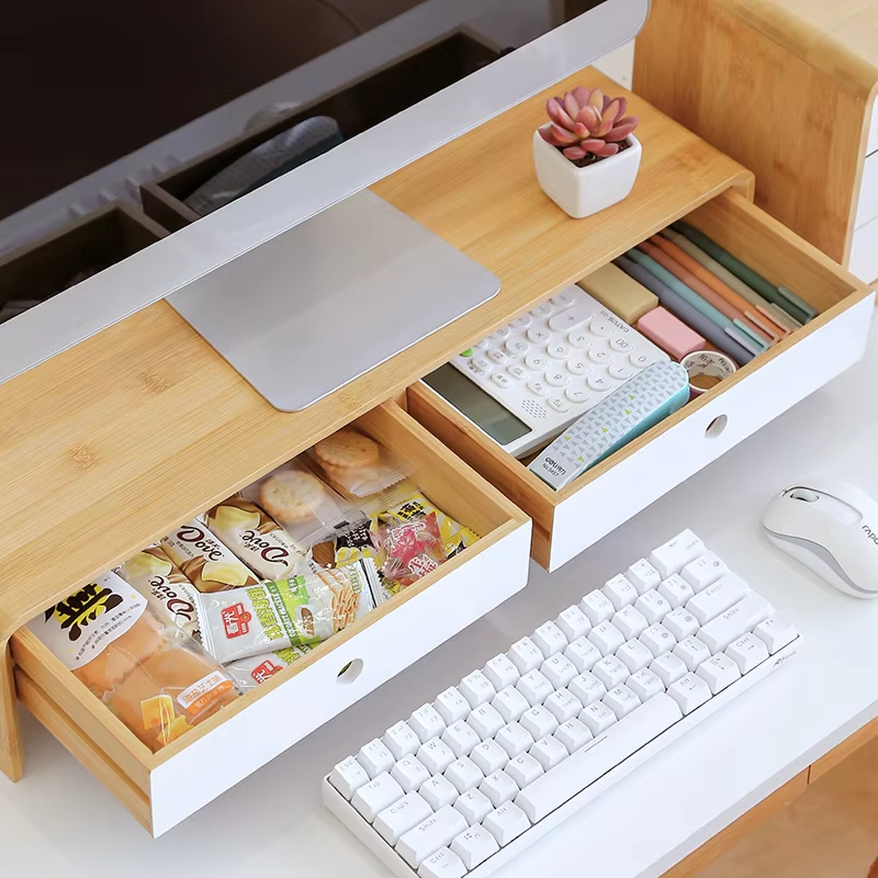 Bamboo Laptop Monitor Riser Ec - Setup Desk Monitor のレビューと価格