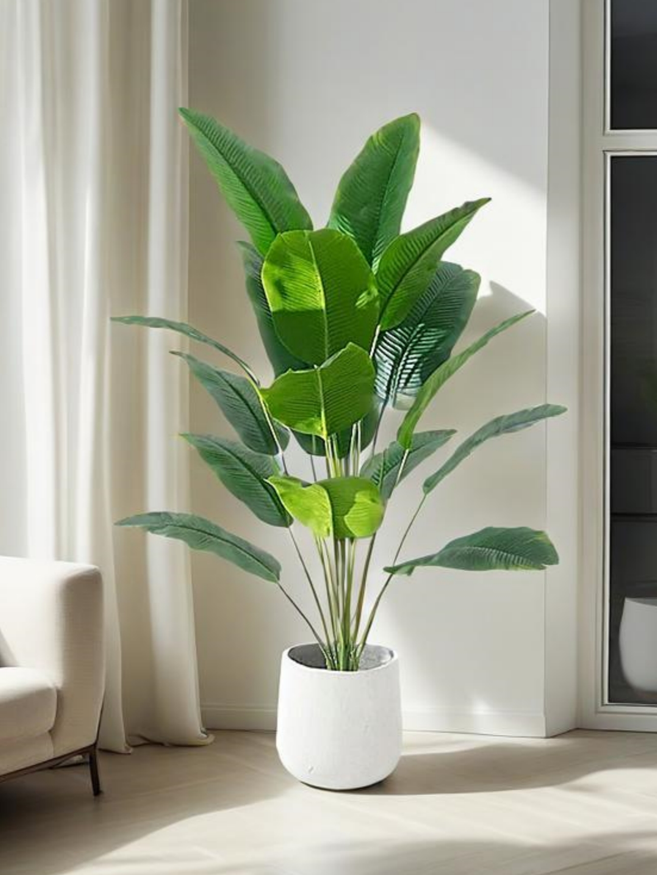 Artificial Banana Tree Fake Bi - Desk Setup Plants のレビューと価格