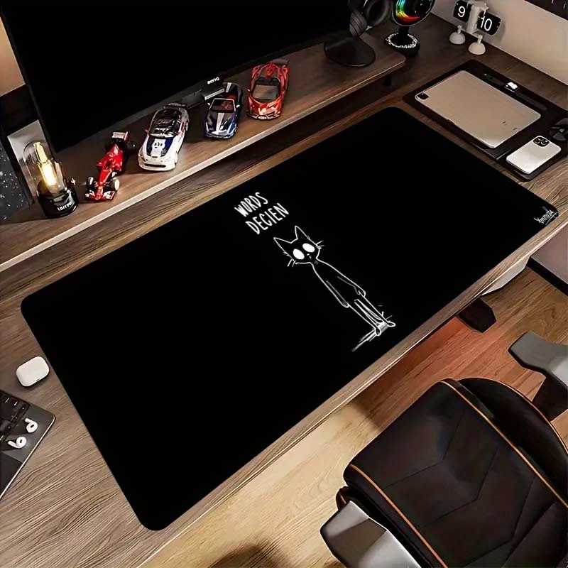 Funny Sketch Cat Words Decien  - Desk Setup For Work のレビューと価格