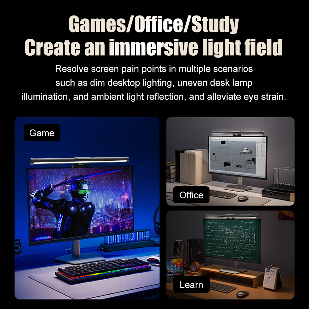 RGB Lightbar Monitor Light Bar - Led Desk Light Usb のレビューと価格