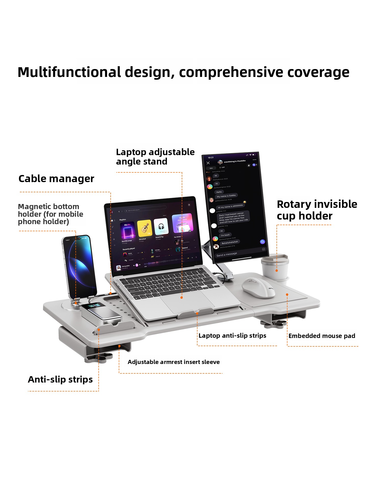 Ergonomic Chair Armrest Desk A - Desk Setup Maker のレビューと価格