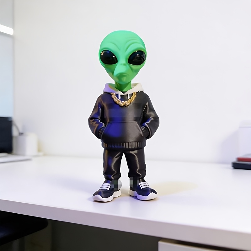 1 Piece Green Alien Figure wit - Desk Setup Green のレビューと価格