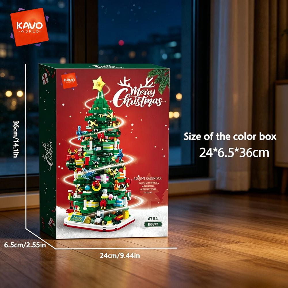 KAVOWORLD 1024pcs Christmas Tr - Desk Setup Couple のレビューと価格